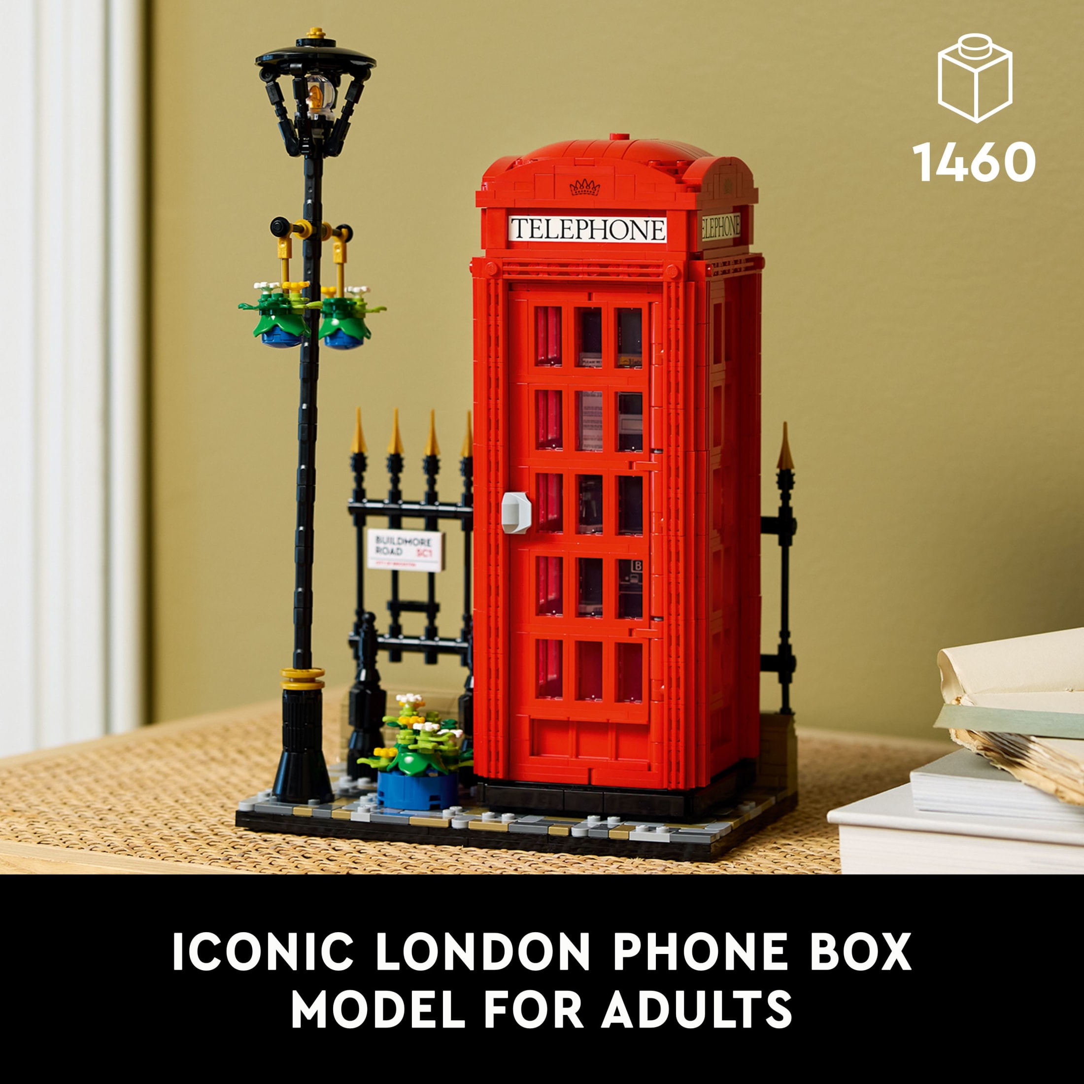 LEGO Ideas Cabina Telefónica Roja de Londres y Soporte para Celular para Construir y Exhibir - Souvenir de Londres para Adultos - Decoración para Hogar u Oficina - 21347 3