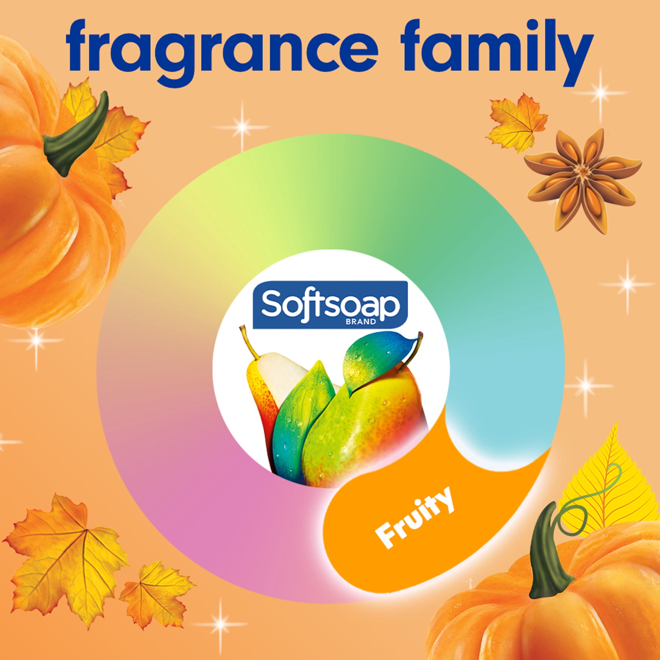 Softsoap Limited Edition Liquid Hand Soap Refill, Pumpkin, 50 Fluid Ounce Bottle
