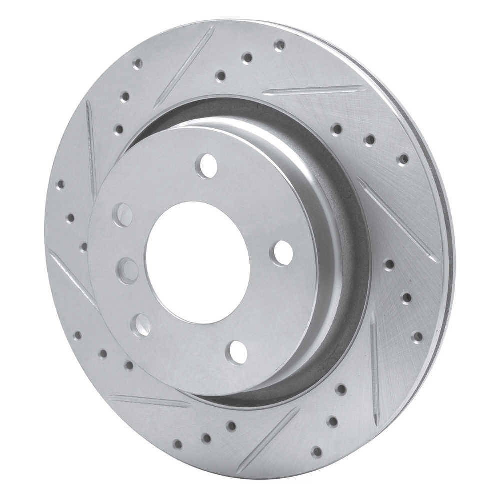 Dynamic Friction Company 631-31047L DFC Brake Rotor - Drilled And Slotted - Silver