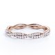 thumbnail image 1 of JeenMata Anillo de Compromiso con Diamantes de 0,50 Uds Alianza de Boda Infinita, Anillo Apilable Trenzado, Oro Rosa de 10 K, 1 of 6