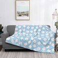 thumbnail image 2 of Uemuo Cartoon Sushi Printed Throw Blanket for Couch, Fluffy Fuzzy Blankets for Bed, Sofa, Cozy Flannel Faux Fur Blanket-40"x30", 2 of 6