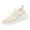 Beige, variant on Running Shoes for Women Men Solid Color Knit Mesh Slip on Sock Sneakers Comfy Soft Sole Lightweight Casual Walking Shoes Beige Size 10