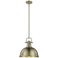 thumbnail image 3 of Beaumont Lane Large Steel Pendant in Aged Brass, 3 of 4
