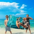 thumbnail image 5 of Kbndieu Beach Towels Super Lightweight Colorful Bath Towels Sandproof Beach Blanket Multi-purpose Towel for Travel Swimming Pool Beach Vacation Essentials, 5 of 9