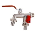thumbnail image 4 of vortess Garden Faucet Connection Adapter Rust Resistant Two Out 4 Points Faucet for Lawn Style A, 4 of 9