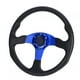 thumbnail image 4 of VOBOR 350 mm/14 Pulgadas, Volante Deportivo, Plato Profundo, 6 Pernos, Accesorio Universal Modificado(Azul), 4 of 12