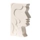 thumbnail image 2 of Creativo de cerámica de la cara maceta florero de la cabeza estatua maceta contenedor de arreglos florales para decoración de escritorio D Soledad maceta de interior grande, 2 of 6