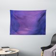 thumbnail image 1 of Indigo Tapestry, Abstract Modern Geometrical Design with Wavy Ombre Detail Image Artwork, Wall Hanging for Bedroom Living Room Dorm Decor, 60W X 40L Inches, Purple and Dark Blue, by Ambesonne, 1 of 2