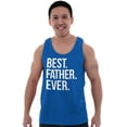 thumbnail image 4 of Best Father Ever Dad Fathers Day Tank Top Sleeveless Tee Men Brisco Brands M, 4 of 6
