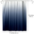 thumbnail image 3 of Americanflat 71x74 Ombre Blue Shower Curtain - Water Resistant - Polyester Fabric, 3 of 7