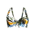 thumbnail image 3 of Calvin Klein OLIVE MULTI TROPIC RAINFOREST Printed Bikini Swim Top, US Large, 3 of 4