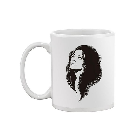Portrait Of Beautiful Woman Mug - Image by Shutterstock