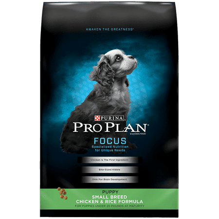Purina Pro Plan FOCUS Small Breed Chicken & Rice Formula Dry Puppy Food - 18 lb. (Best Food For Weaning Puppies)