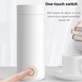 thumbnail image 2 of 400ML Small PortableTravel Kettle 304 Stainless Steel Food Grade Fast Boil and Auto Shut Off Heating Mug EU Plug B, 2 of 5