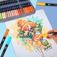 thumbnail image 3 of Swemos Markers for Adult Coloring Book, 120 Colors Art Markers Set Dual Tip Brush Pen, Coloring Markers Fine Point Artist Drawing Paintings Diaries J, 3 of 7