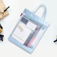 thumbnail image 4 of File Holder Organizer File Holder Carrying Case with Handle Transparent Large Capacity Portable Document Storage Bag Organizer Handheld File Holder, 4 of 8