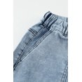 thumbnail image 4 of ABPHQTO Jeans de pierna recta con parches de margaritas de cintura alta con cordón para mujer, 4 of 5
