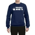 thumbnail image 2 of Mocha Joe's Coffee Stand Shop Logo | Mens Pop Culture Crewneck Graphic Sweatshirt, Navy, Small, 2 of 4