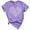 Purple, variant on LUOGENLI Female T-shirts for Womens Ladies Fashion Casual Printed Short Sleeve T Shirt Top 1 T-shirts for Women Graphic Tee St. Patrick's Day 4xl Womens T-shirts Graphic Tees St. Patrick's Day Black L
