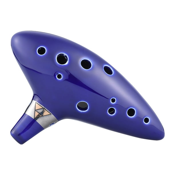 12 Hole Ocarina Ceramic Alto C Vessel Flute Wind Musical Instrument Legend of Zelda - Walmart ...