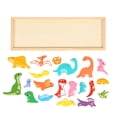 thumbnail image 2 of Rompecabezas de dinosaurios de madera reducción del aburrimiento bloques de 20 piezas rompecabezas educativos de madera para niños mayores de 3 años ANGGREK  Otros, 2 of 8