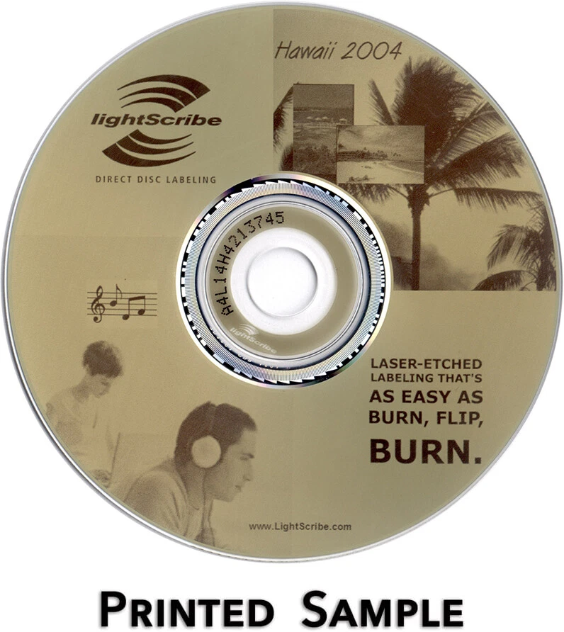 Verbatim LightScribe DVD+R Blank Media 50pk - Laser Etch Prints Direct to Disc