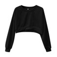 thumbnail image 3 of Vedolay T Shirts Oversized Sweatshirt for Women Pullover Top Long Sleeve Hoodies Fall 2023 Clothes,Black M, 3 of 5