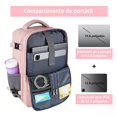 thumbnail image 2 of Mochila de Viaje Apertura 180°, Compartimento para Portátil 15.6 Pulgadas, Compatible con TSA, 2 of 5