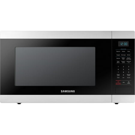 Samsung 1.9 cu. ft. Large Capacity Countertop Microwave - Stainless (Best Cleaner For Samsung Stainless Steel Refrigerator)