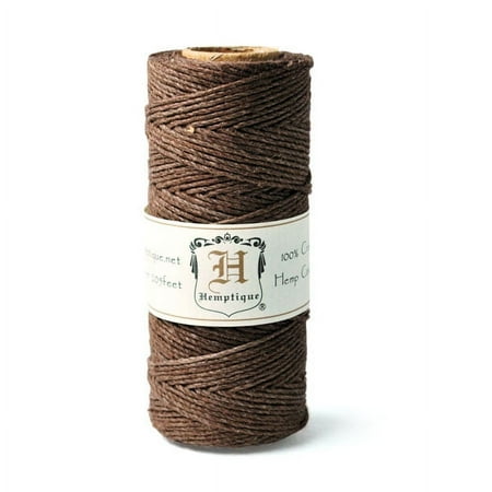 UPC: 0091037029324 | Hemptique Hemp Cord Spool  20 lb.  Dark Brown