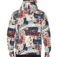 thumbnail image 7 of Lsque Marine Sailing Pattern Casual Men's Hoodie,Hooded Sweatshirt with Kangaroo Pocket,Pullover Hoodie-4X-Large, 7 of 7