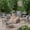 Mixed Mocha/Natural, variant on Danelle Outdoor 6 Piece Wood and Wicker Chat Set with Fire Pit, Mixed Black and Light Gray