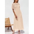 thumbnail image 3 of Vestido PRETTYGARDEN 2025 Verano con Ojal Hollow Out Albaricoque S, 3 of 6