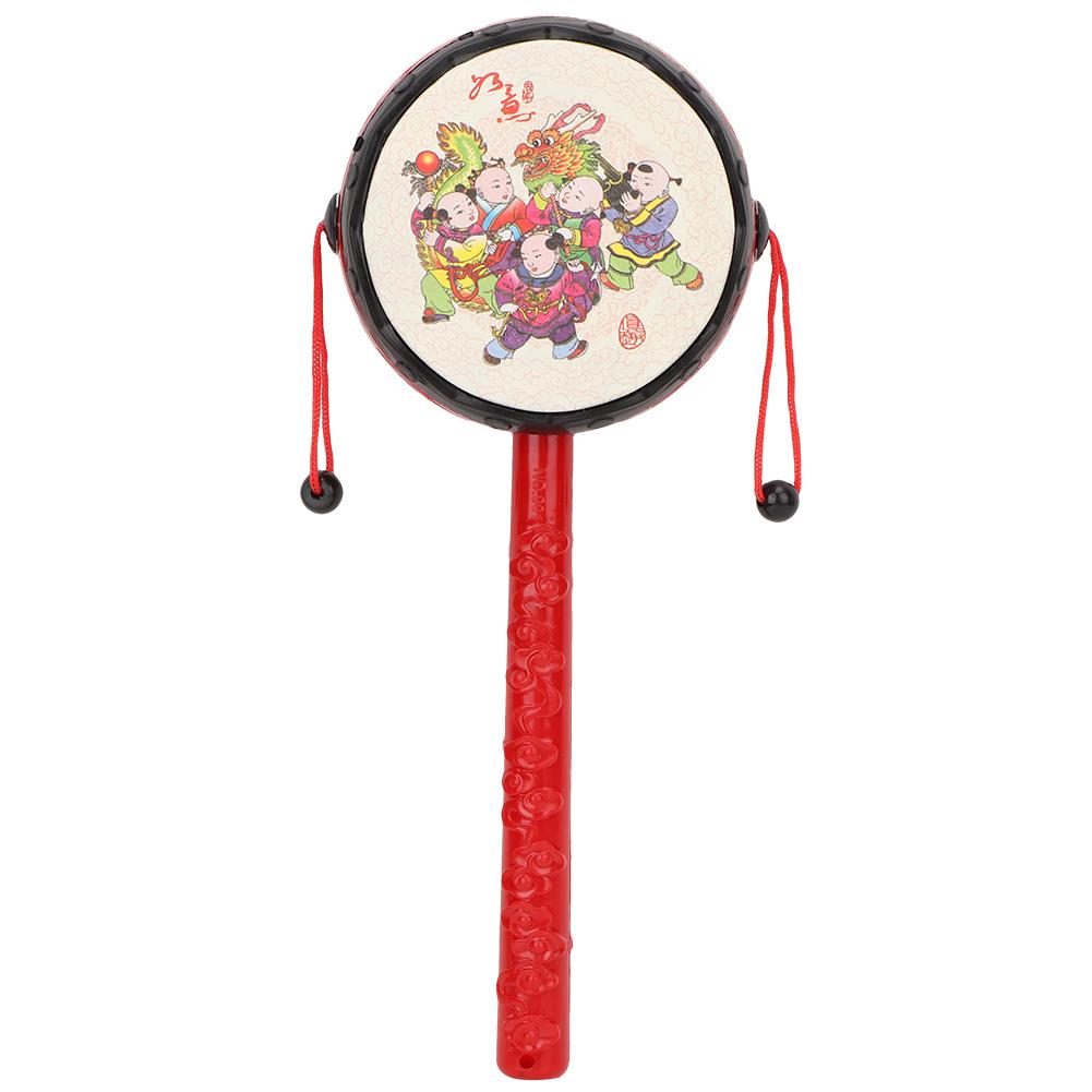 Mgaxyff Kid Rattledrum, Baby Handheld Rattledrum,Portable Child Kid