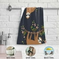 thumbnail image 6 of SKYSONIC Sloth Soft Hand Towels set of 2, Absorbent Bath Towel Decorative Fingertip Towels for Bathroom Gym Spa Hotel Beach Swimming Pool,14.4" x 28.3", 6 of 7
