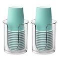 thumbnail image 1 of Dispensador de vasos de baño BYAWAY para encimera, 150 ml, paquete de 2, 1 of 7