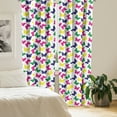 thumbnail image 2 of Ambesonne Modern Curtains, Romantic Butterfly, Pair of 28"x95", Dark Blue Yellow, 2 of 5