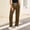 Brown women wide leg pants with pockets a1, variant on Cagogo Women Wide Leg Drawstring Pants with Pockets Casual Loose Straight Long Trousers for Summer Vacation Work Beach Lounge Wear, Wine S