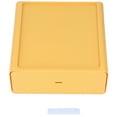 thumbnail image 5 of Caja de almacenamiento de escritorio Tetragonum prevención de polvo combinación de superposición libre papelería de mesa caja de almacenamiento de cosméticos amarillo, 5 of 5