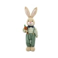 thumbnail image 1 of Figura de conejo de Pascua, estatua de conejo, adorno de escritorio, artesanía, altura ajustable, de pie verde, 1 of 9