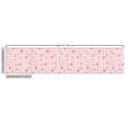 thumbnail image 2 of Ambesonne Pink Green Fabric by the Yard Upholstery, Checkered Flower Petals, 1 Yard, Pale Pink White, 2 of 4