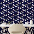 thumbnail image 2 of Ambesonne Fantasy Peel & Stick Wallpaper for Home, Unicorn Rainbow Cartoon Art, 13"x100", Navy Blue and Pale Seafoam, 2 of 5