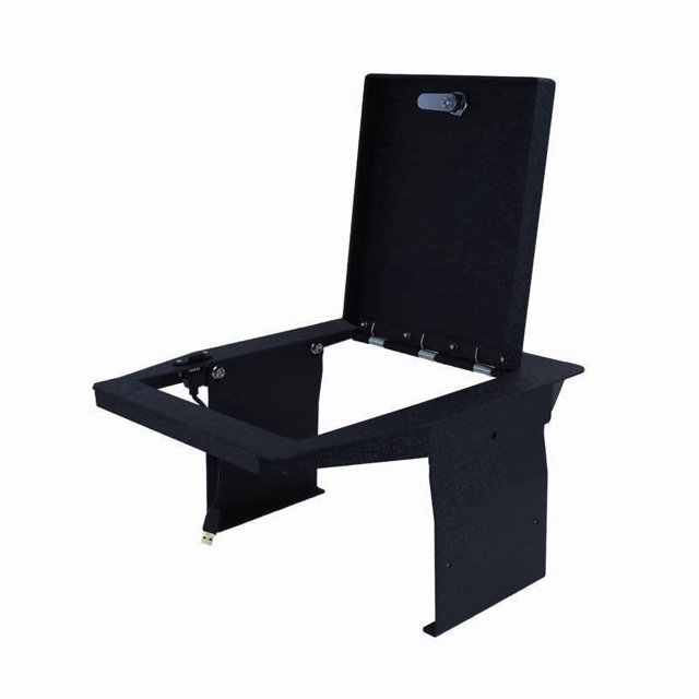 Black Horse Offroad Console Security Insert ASFF06 With 4 Digit Combination Lock; Powder Coat; Black; Steel