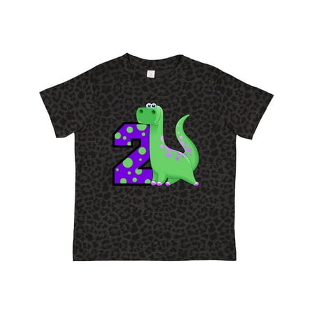 

Inktastic 2nd Birthday Dinosaur Gift Toddler Boy Girl T-Shirt