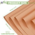 thumbnail image 2 of Uxcell 60 Sheets Flower Wrapping Paper 21.5" x 21.5" Waterproof Papers Coffee, 2 of 7