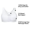 thumbnail image 4 of Delimira Women's Full Coverage Soft Cups Posture Bra Plus Size, 4 of 7