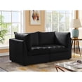 thumbnail image 4 of Meridian Furniture Jacob Sofa Modulaire en Velours Noir, 4 of 10