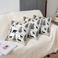 thumbnail image 5 of Woodland Animals Pillow Covers,Bear Elk Deer Cushion Covers Rabbit Wolf Fox Goat Rustic Wildlife Moose Throw Pillow Covers 22x22 Inch Vintage Farmhouse Decor, 5 of 7