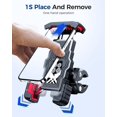 thumbnail image 4 of Soporte para teléfono de motocicleta con una sola pulsación, instalación rápida de 15 s, bloqueo y liberación automática de 1 segundo, interruptor seguro de alta velocidad, accesorios de bicicleta, 4 of 8