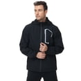 thumbnail image 3 of Men's Jacket Lightweight Waterproof Hooded Rain Jacket Outdoor Raincoat Shell Jacket for Hiking Travel, 3 of 13